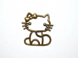 Фурнітура металева бронзовий Кіт