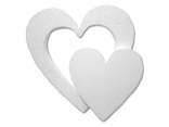 Виріб з пінопласту Серце в серце 25 см