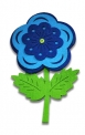 Декор з фетру Квітка блакитний