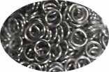 Фурнітура металева Кільце з'єднувальне, одинарне, срібло, 4 мм