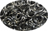 Фурнітура металева Кільце-перехідник, срібло, 6 мм