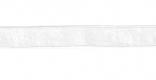 Стрічка з органзи, біла, ш. 0,6 см; 457 м в рул.