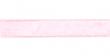 Стрічка з органзи, світло-рожева, ш. 1 см; 45,7 м в рул.