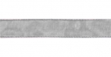 Стрічка з органзи, сіра, ш. 1 см; 45,7 м в рул.