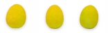 Виріб з пінопласту Яйце оксамитове, 3,5 см, жовте, 20 шт. в пак.