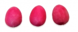 Виріб з пінопласту Яйце оксамитове, 3,5 см, рожеве, 20 шт. в пак.
