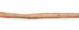 Стрічка джутова 0,6 см, натуральна з кольором, червоний, 100 ярдів в рул.