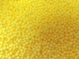 Виріб із пінопласту Сніжок, жовтий, 1-2 мм, 50 грам в пак
