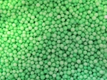 Виріб із пінопласту Сніжок, зелений, 1-2 мм, 50 грам в пак