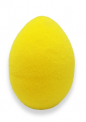 Виріб з пінопласту Яйце оксамитове, 6,5 см, жовте