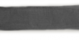 Стрічка з органзи, чорна, ш. 2 см; 45,7 м в рул.