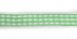 Стрічка поліестр., в клітинку, зелена,  ш. 1 см; 45,7 м в рул.