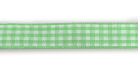Стрічка поліестр., в клітинку, зелена, ширина 1,2 см; 45,7 м в рул.