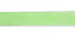 Стрічка з органзи, зелена, ширина 1 см; 45,7 м в рул.
