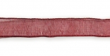 Стрічка з органзи, бордова, ш. 1 см; 45,7 м в рул.