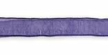 Стрічка з органзи, темно-синя, ширина 1 см; 45,7 м в рул.