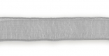 Стрічка з органзи, сіра, ширина 1,2 см; 45,7 м в рул