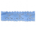 Мереживо х/б блакитне; ширина 2,2 см; 274,2 м в рул.