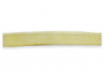 Стрічка з органзи, золотиста, ширина 1 см; 457 м в рул.