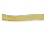 Стрічка з органзи, пісочно-бежева, ширина 1 см; 457 м в рул.
