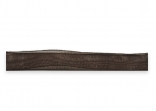 Стрічка з органзи, темно-коричнева, ширина 1 см; 457 м в рул.