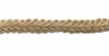 Стрічка джутова, плетена 1 см, натуральна, 100 ярдів в рул.