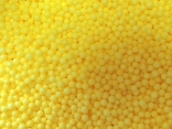 Виріб із пінопласту Сніжок жовтий, 2-3 мм, 50 грам в пак
