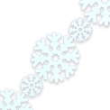 Декоративний виріб з фетру Гірлянда. Сніжинки, 90 см
