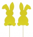 Декоративний виріб з фетру Топер Кролик жовтий, 30 см
