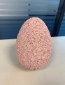 Виріб з пінопласту Яйце з покриттям, 15 см, блідо-рожеве