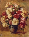 Букет троянд. Худ. Pierre-Auguste Renoir, 40*50 см. Набір для творчості зі стразами на підрамнику
