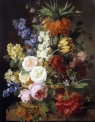 Квіти в кошику, Jan Frans van Dael, 40*50 см. Набір для творчості зі стразами на підрамнику
