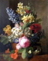 Натюрморт з квітами  Худ. Jan Frans van Dael, 30*40 см. Набір для творчості зі стразами на підрамнику