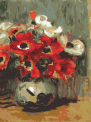Анемони. Худ. Pierre -Auguste Renoir, 30*40см. Набір для творчості картина за номерами
