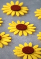 Декор з фетру Соняшник 4 см, 50 шт/уп