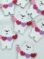 Декоративний виріб "Love Bear", 7 см, 10 шт в пак