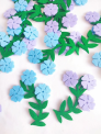 Декоративний виріб з фетру Барвінок, 9,5 см, 2 шт. в пак