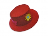 Текстильний виріб зроби сам: Фетровий капелюшок, червона